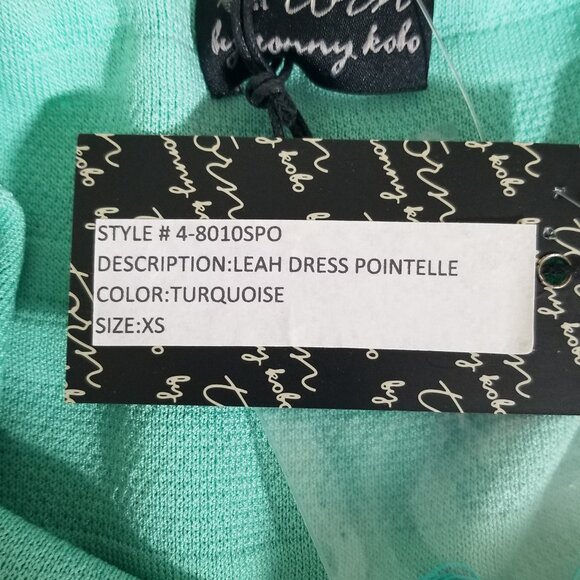 New Torn by Ronny Kobo Barbiecore Knit Mini Dress Off The Shoulder Bodycon XS - Picture 11 of 13